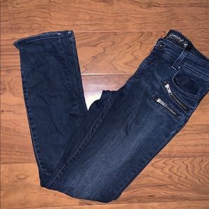 Macy’s Dark Wash Mid-Rise Skinny Jeans